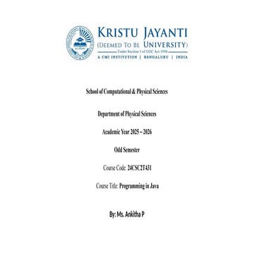 Unit 1: Introduction to Java , Basic Concepts of Object-Oriented ...