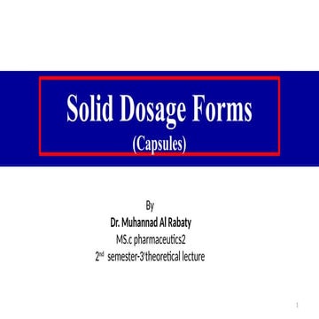semisolid dosage forms (third lecture) ppt