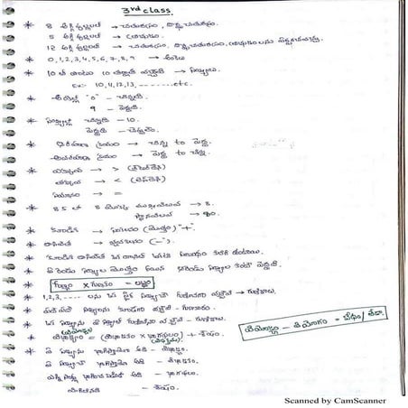 3rd to 8th మాథ్స్ క్లాస్ నోట్స్, By Kumar education