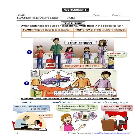 Worksheet - The Future: will or going to?