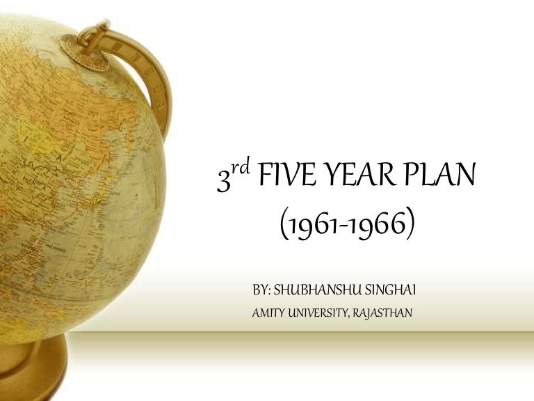 3rd Five Year Plan 1961 1966 