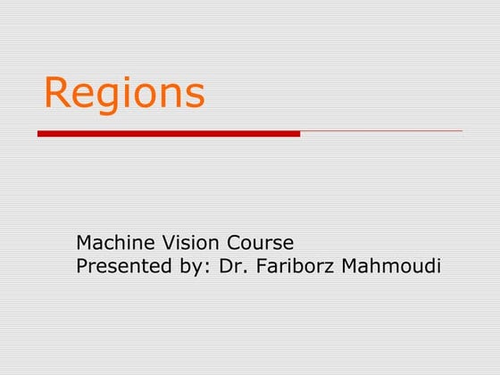Region Splitting and Merging Technique For Image segmentation. | PDF ...