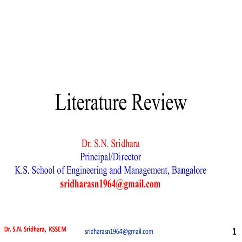 3 research methdology literature review