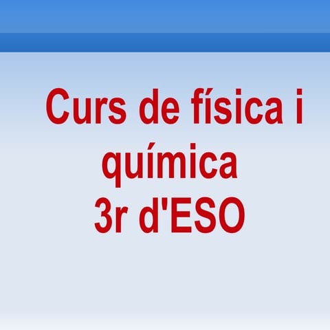 3r eso presentacio del curs