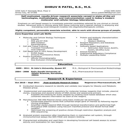 Resume -  Dhruv Patel