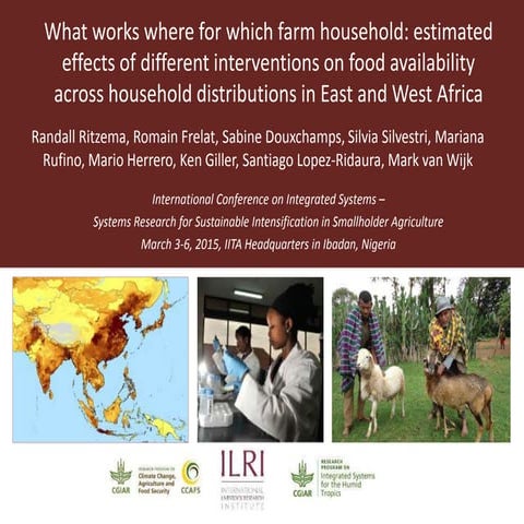 What works where for which farm household: estimated effects of different int...