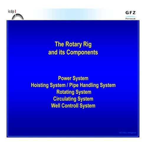 Comprehensive Overview of Rotary Rig Components and Systems in Oil ...
