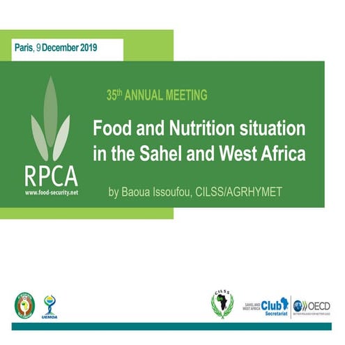 Food and nutrition situation in the Sahel and West Africa