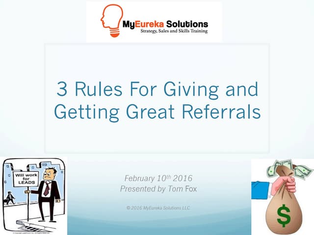 3 Rules For Giving and Getting Grea...