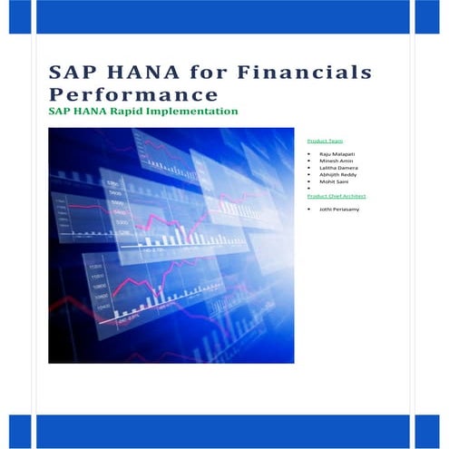 SAP HANA Rapid Implementation – Financial Performance Management