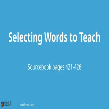 3+ Selecting Words Instructional Template.pptx