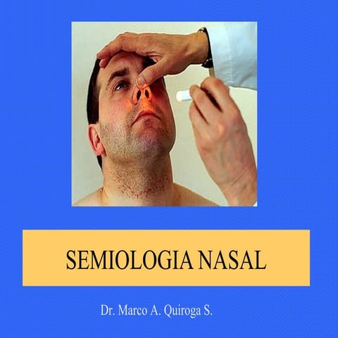 3 semiologia nasal (Otorrinolaringologia)