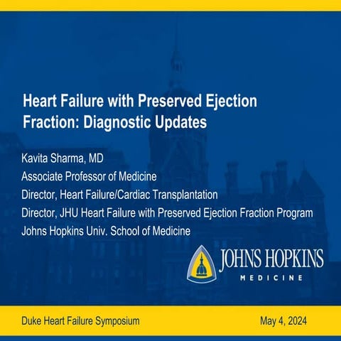 Heart Failure with Preserved Ejection Fraction: Diagnostic Updates