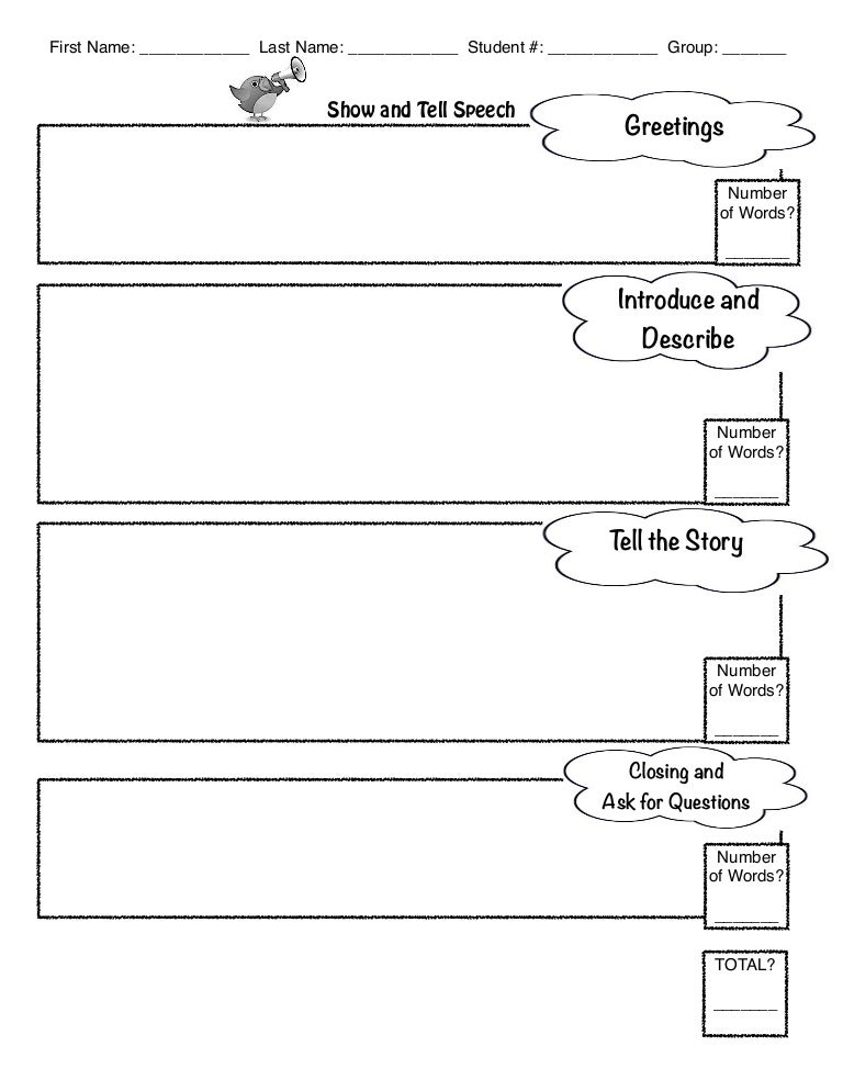 speech template