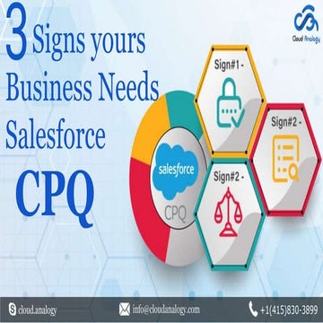 3 signs your business needs salesforce cpq