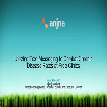 Utilizing the Power of Text-messaging (SMS) Technology to Increase Patient Co...