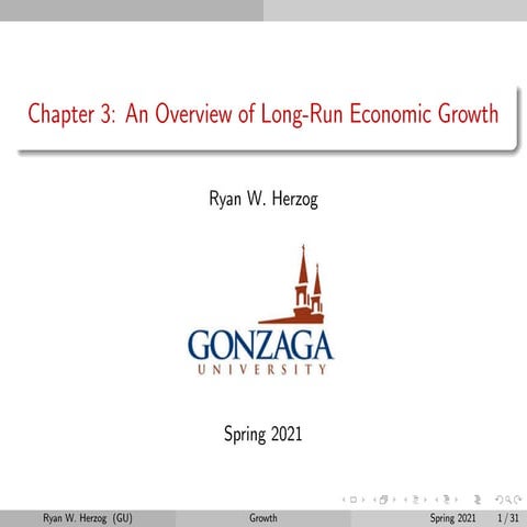 Chapter 3 - Long-Run Economic Growth | PDF