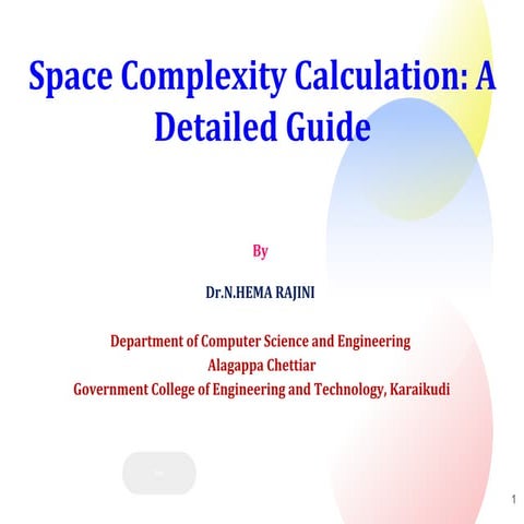 Space Complexity Analysis: A Detailed Guide to Space Complexity, Big O ...