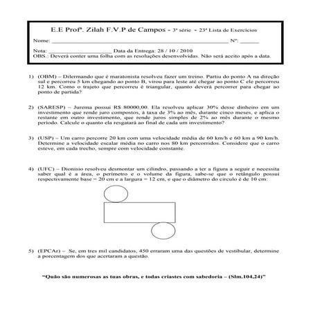 Mat utfrs 23. poligonos regulares exercicios | PDF
