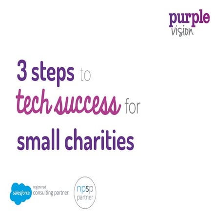 3 steps to tech success for small charities (Purple Vision)