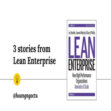 3 stories from Lean Enterprise