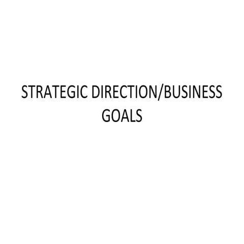 3 strategic direction