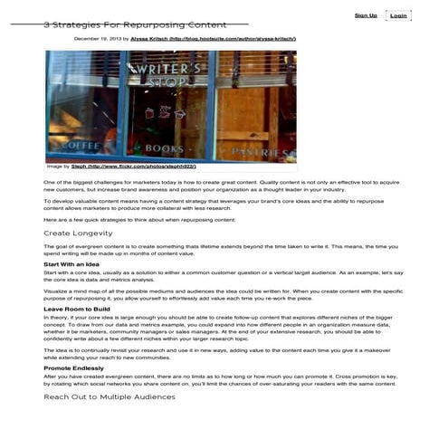 3 strategies for repurposing content   hoot suite social media management