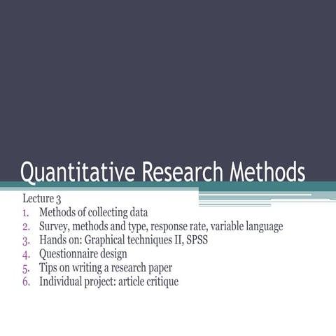 3 survey, questionaire, graphic techniques