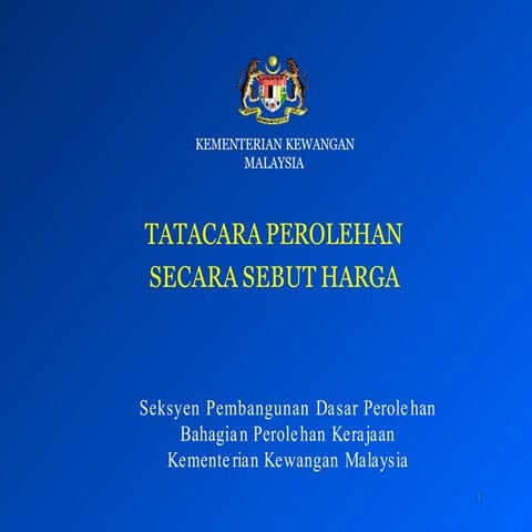 tatacara kaedah sebutharga