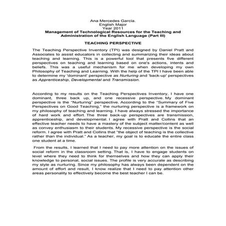 3 teaching perspective