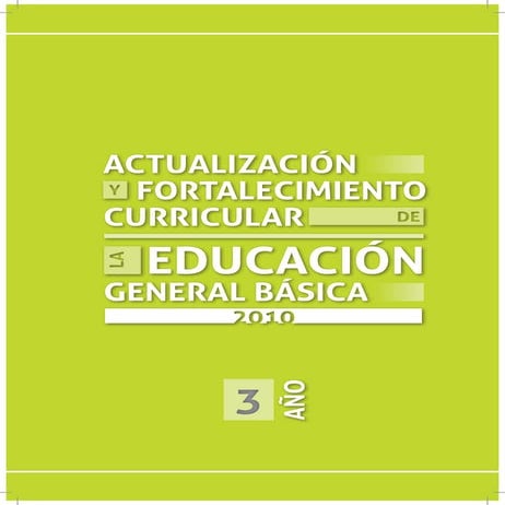 Actualización y Fortalecimiento de Tercer año de EGB