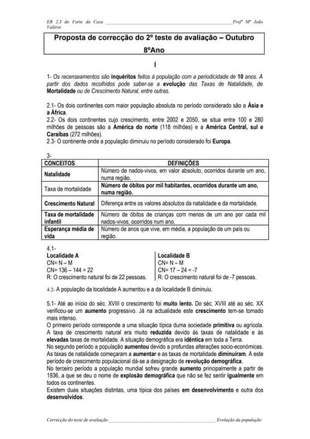 3º Teste   Nov   Pop