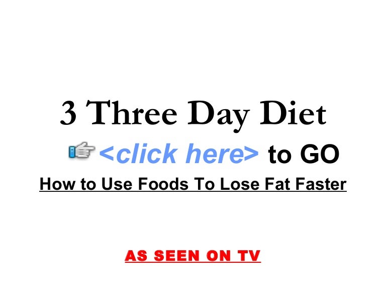  3 Three Day Diet 