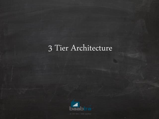3 tier architecture