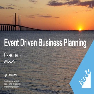Event driven business planning