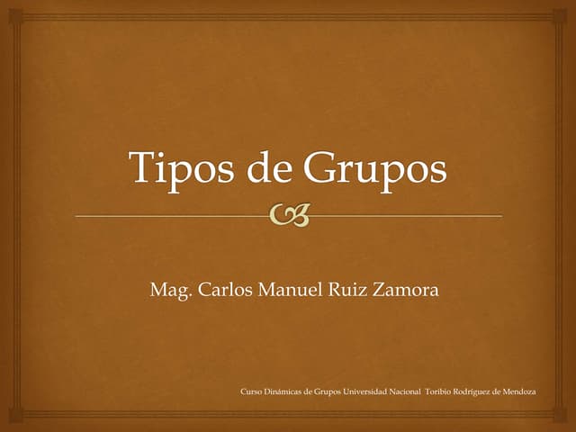 Tipos de grupos