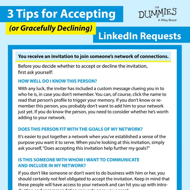 3 Tips for Accepting (and Gracefully Declining) LinkedIn Requests