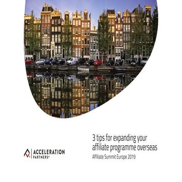 Three tips to expanding your affiliate programme overseas