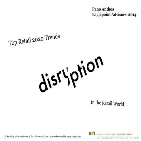 3 top disrupting trends for retail now and by 2020
