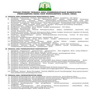 3 tugas pokok pendamping desa