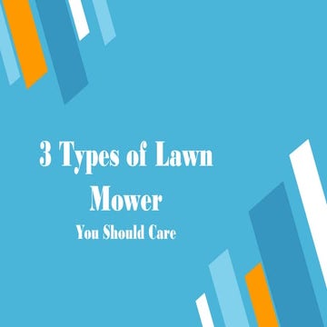 3 types of lawn mower you should care