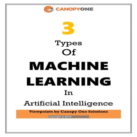 3 Types of Machine Learning | PDF