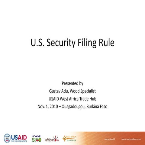 ISF 10+2 blank form sample for easy reference | PDF
