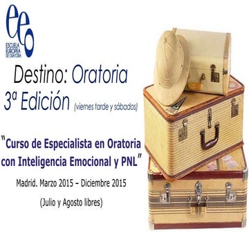 3ª Edición del Curso "Especialista en Oratoria"