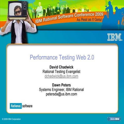 web 2. 0 performance testing - Dave chadwick
