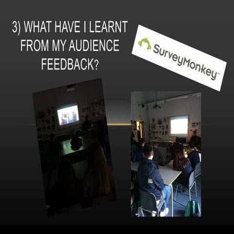 What have I learnt from my audience feedback?