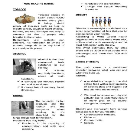 UNHEALTHY HABITS
