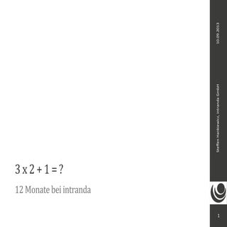 3x2+1 - Entwicklungen von intranda ...