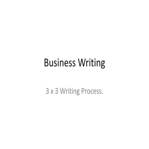 3 x3   writing process