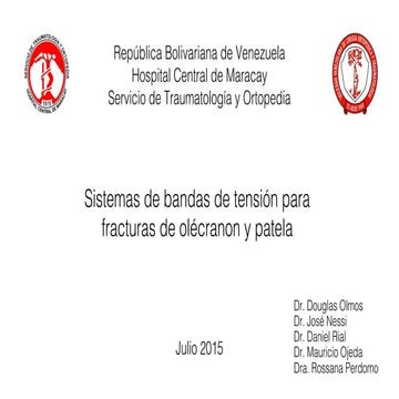Taller bandas de tensión para fx olecranon y patela